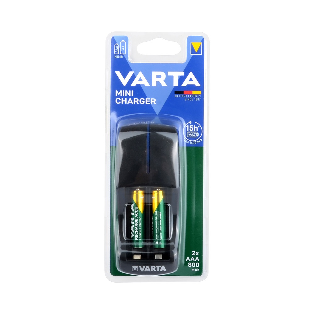 Varta 57646201421 Mini Pil Şarj Cihazı 2xAAA 800 mAh Pilli