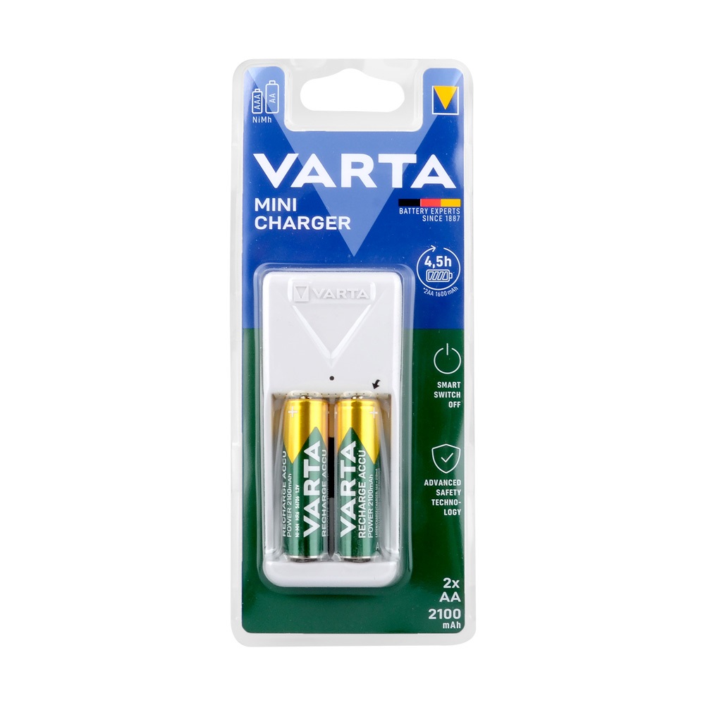 Varta 57656101451 Mini Pil Şarj Cihazı 2 x 56706 2100mAh Pilli