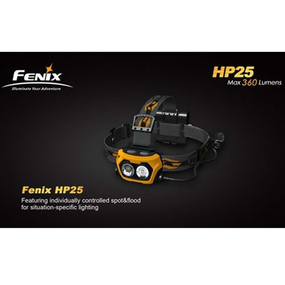 Fenix HP25 360 Lümen (4xAA) Kafa Feneri