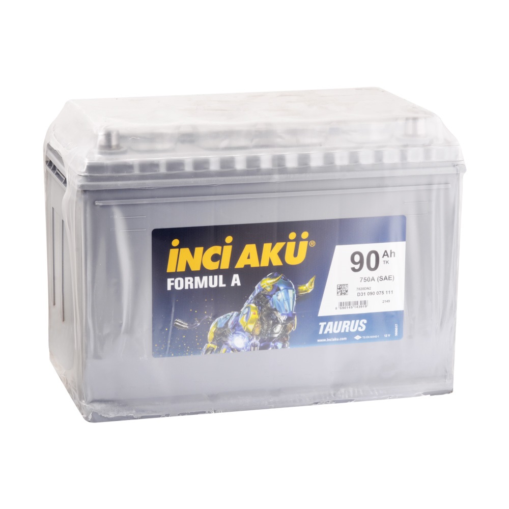İnci Formul A Taurus 12V 90 Ah 750A (SAE) Akü