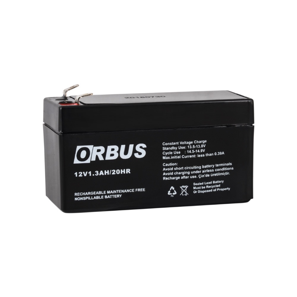 Orbus 12V 1.3 Ah Bakımsız Kuru Akü