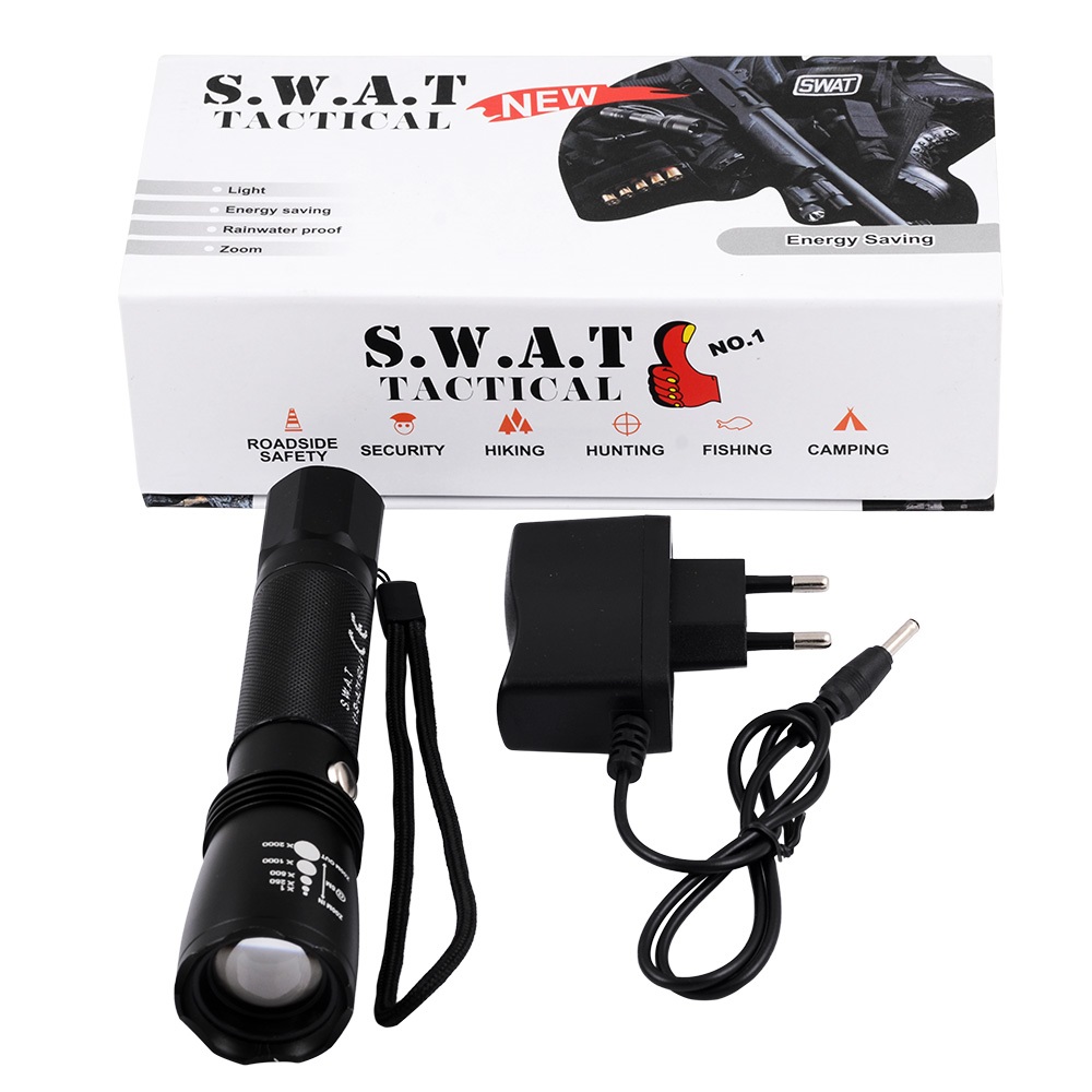 SWAT U.S-A21/BLU Cree UV Mavi Led Şarjlı El Feneri