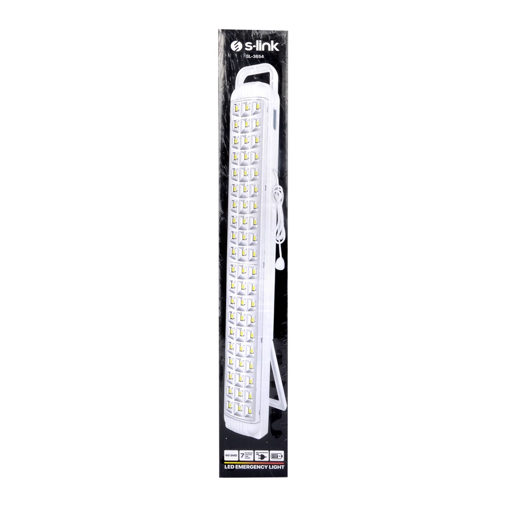 S-link SL-3654 Uzun 60 SMD Ledli Şarjlı Işıldak