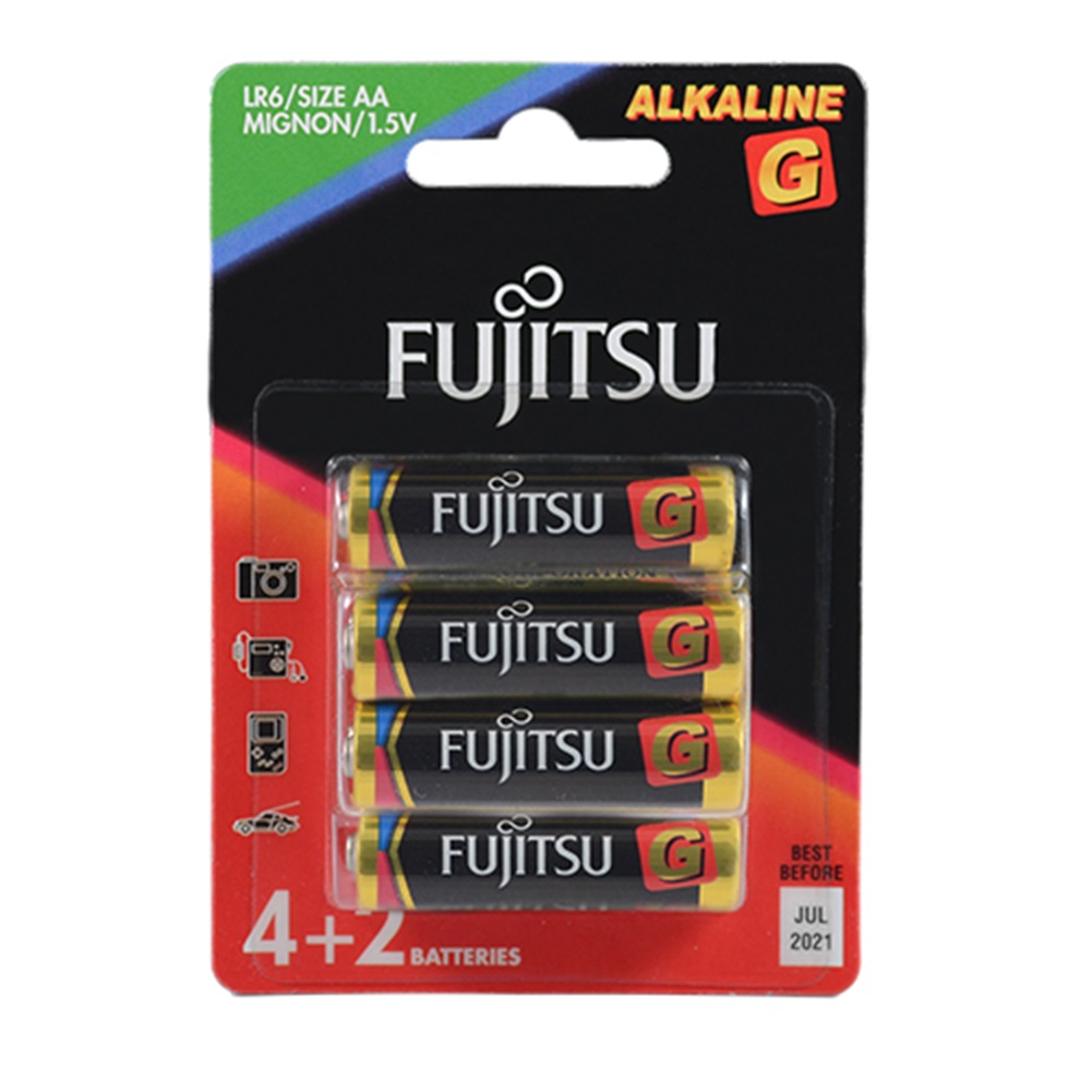 Fujitsu AA LR06 Alkaline G Kalem Pil 4+2 Li Blister