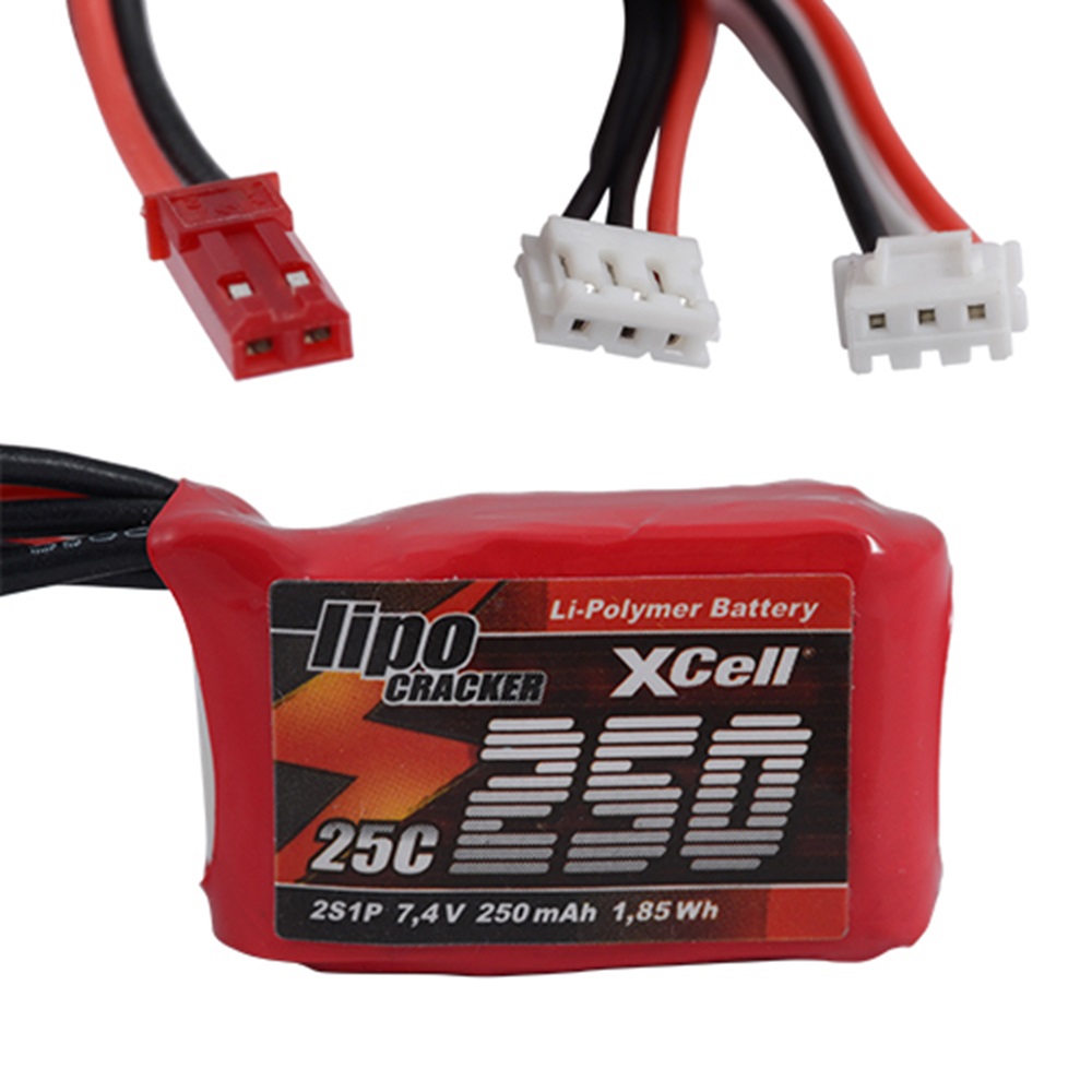 XCell Cracker 7.4V 250mAh 2S1P 25C Li-Polymer Pil