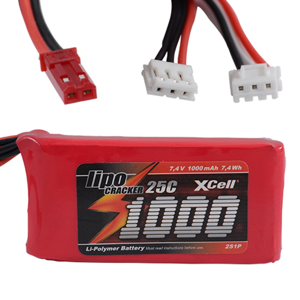 XCell Cracker 7.4V 1000mAh 2S1P 25C Li-Polymer Pil