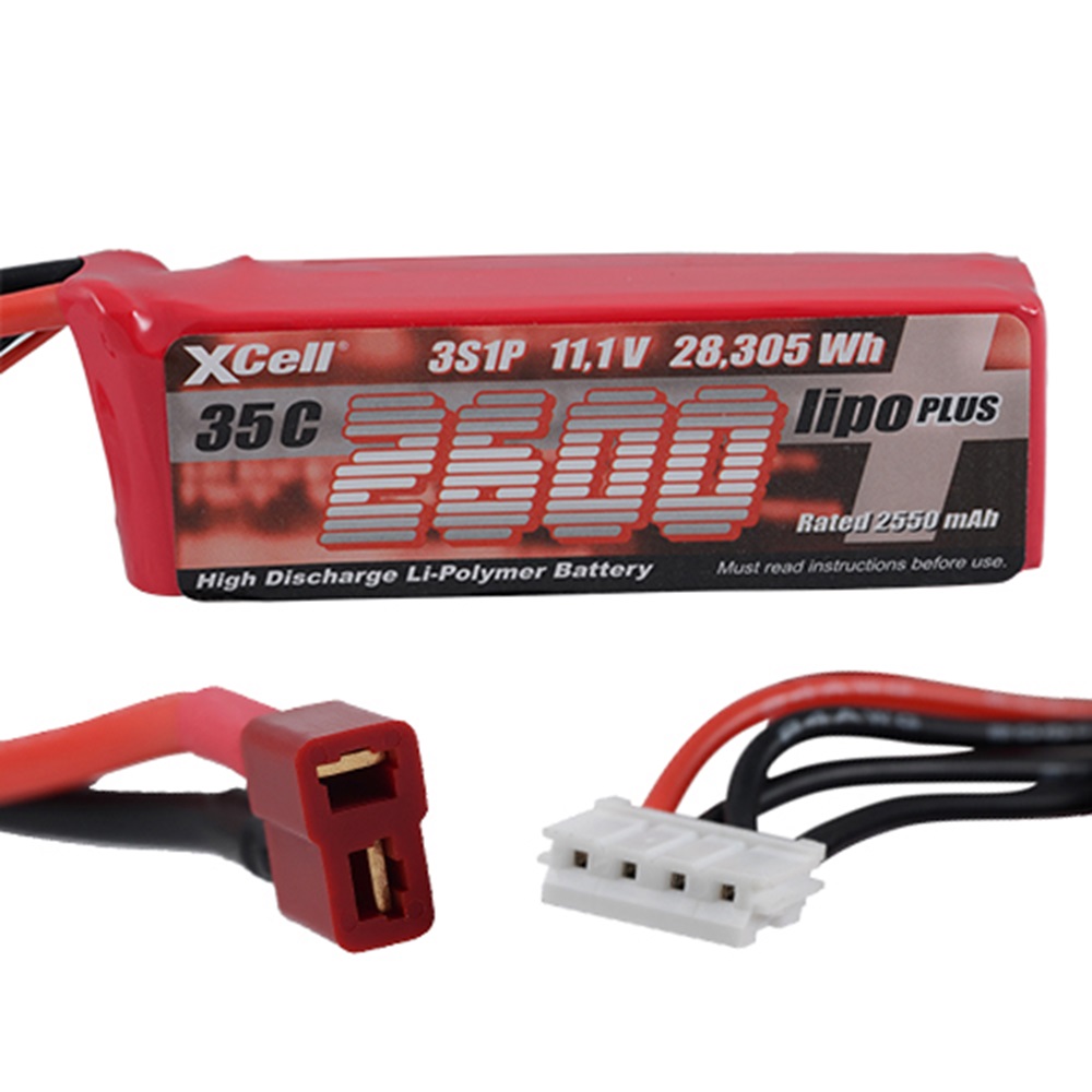 XCell Plus 11.1V 2600mAh 3S1P 35C Li-Polymer Pil