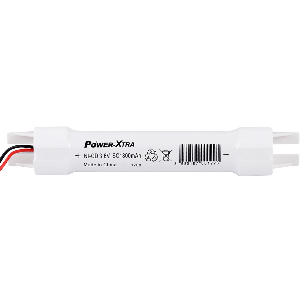 Power-Xtra 3S1P - 3.6V 1800 mAh SC - Ni-Cd Şarjlı Batarya - BRK24-Soketli-VH