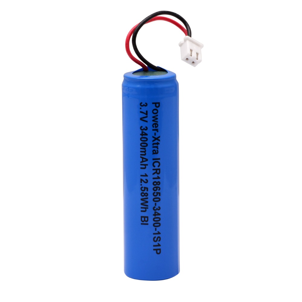 Power-Xtra 1S1P - 3.7V 3400 mAh - 18650 - Li-on Batarya -Soketli