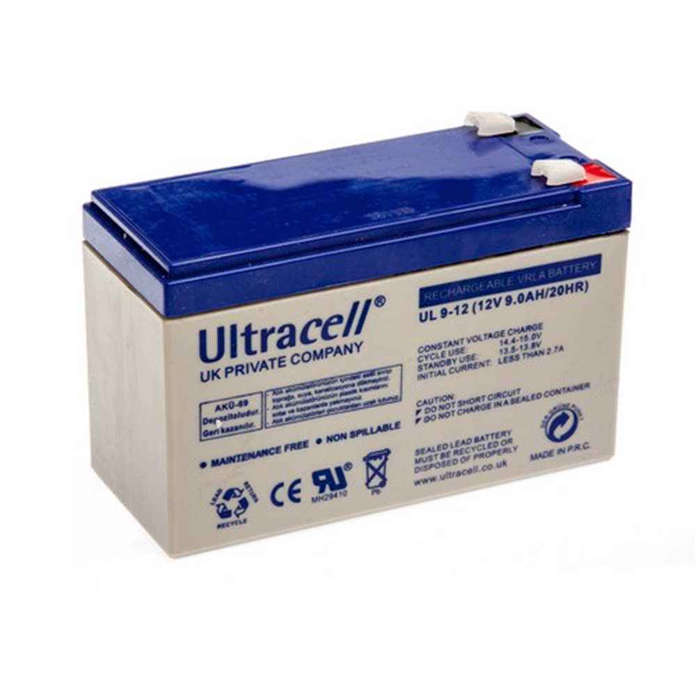 Ultracell 12V 9 Ah Bakımsız Kuru Akü