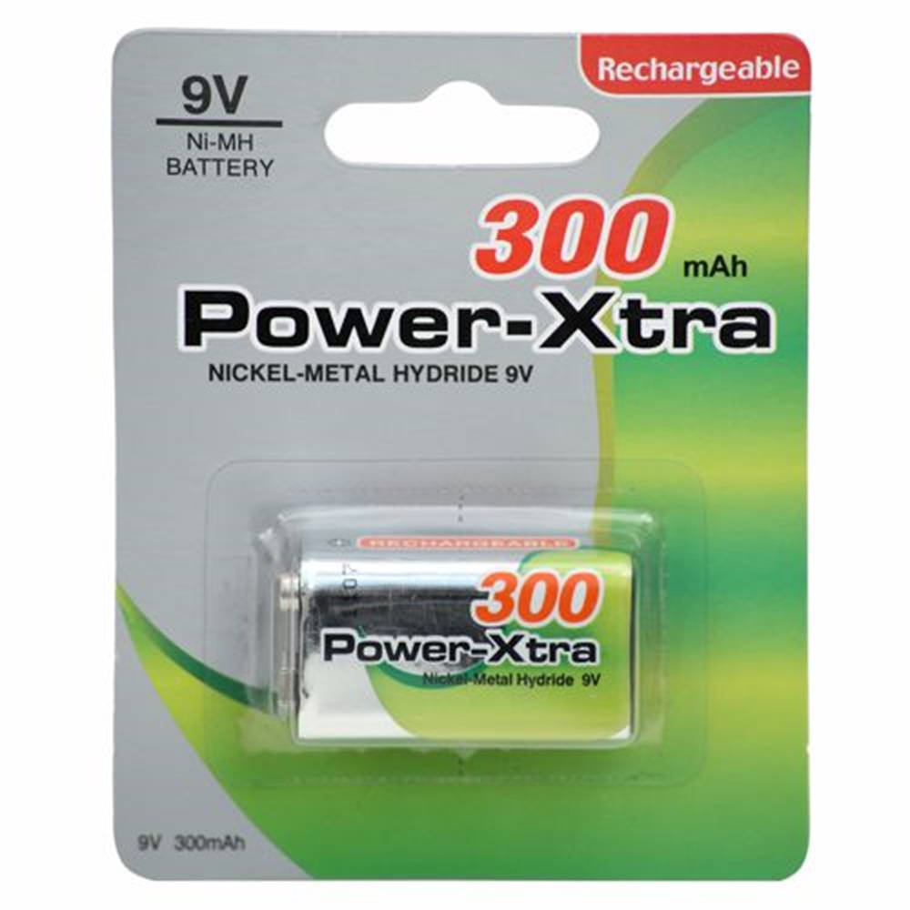 Power-Xtra 9V 300 Mah Şarj Edilebilir Pil (i)