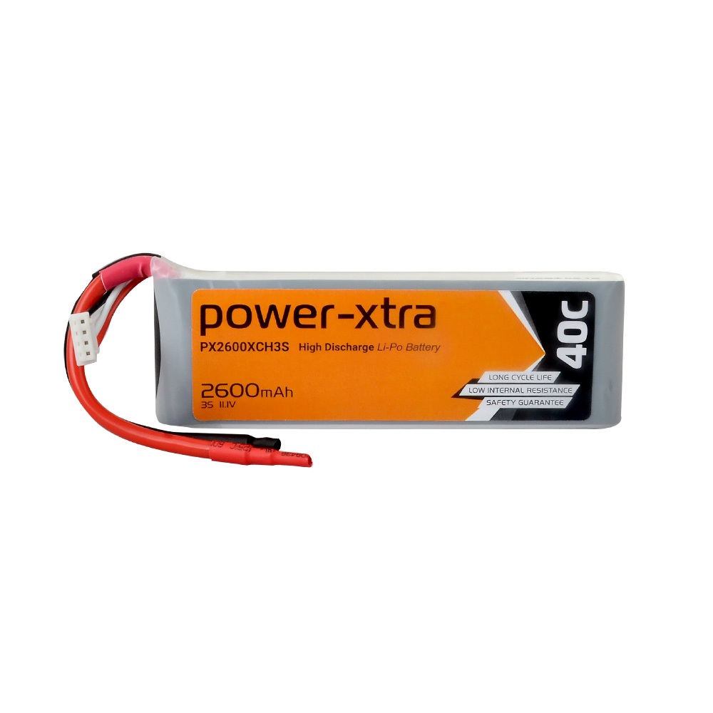 Power-Xtra PX2600XCH3S - 3S1P - 11.1V 2600 mAh Li-Polymer Pil - 40C