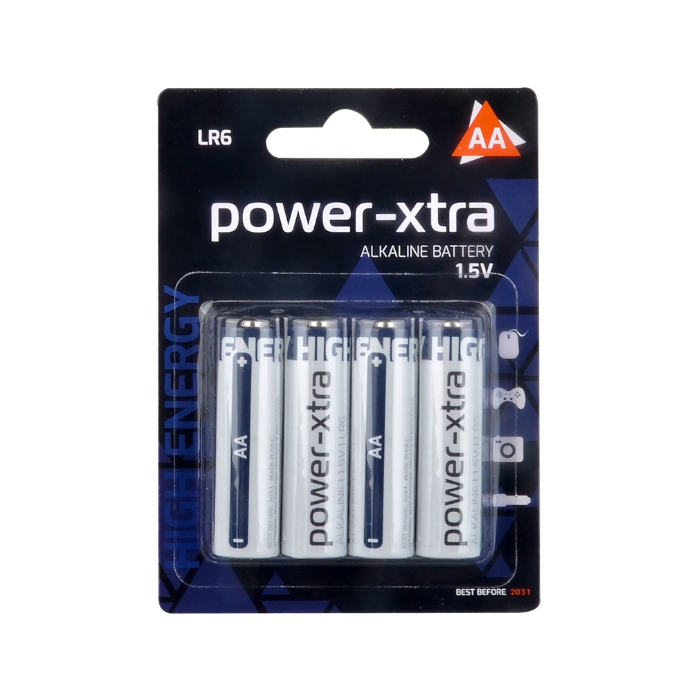 Power-Xtra LR06/AA Size Alkaline Pil - 4lü Blister