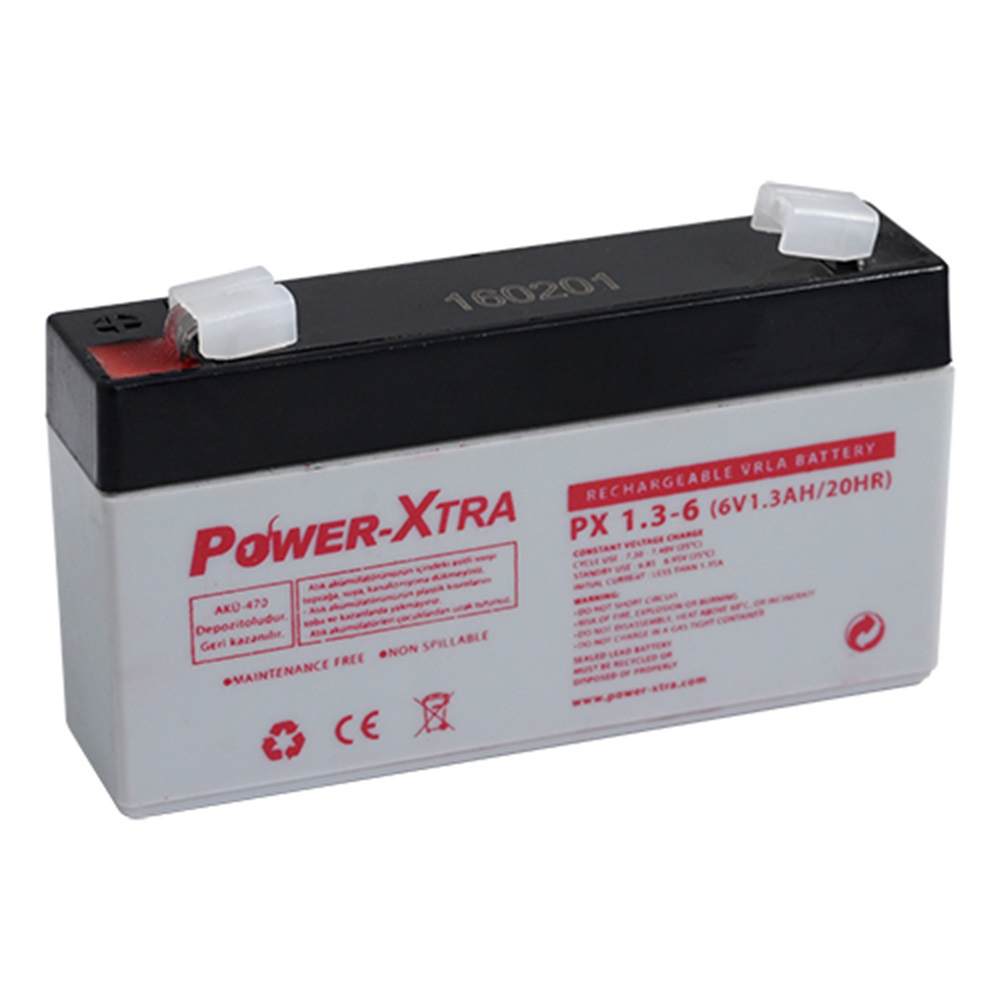 Power-Xtra 6V 1.3 Ah Bakımsız Kuru Akü(i)