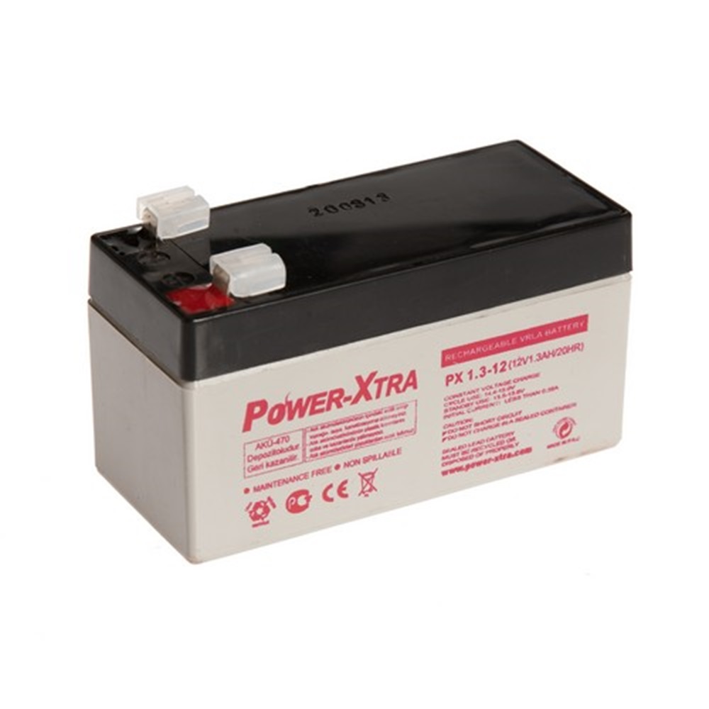 Power-Xtra 12V 1.3 Ah Bakımsız Kuru Akü