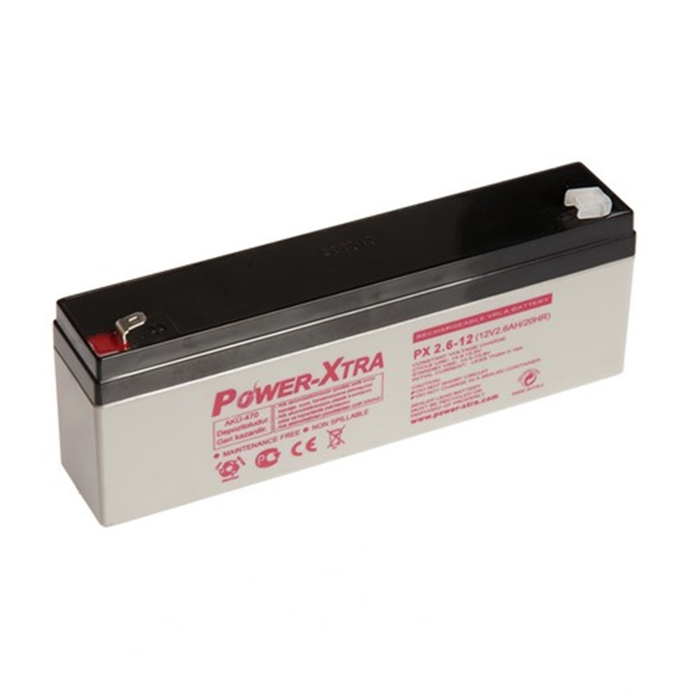 Power-Xtra 12V 2.6 Ah Bakımsız Kuru Akü