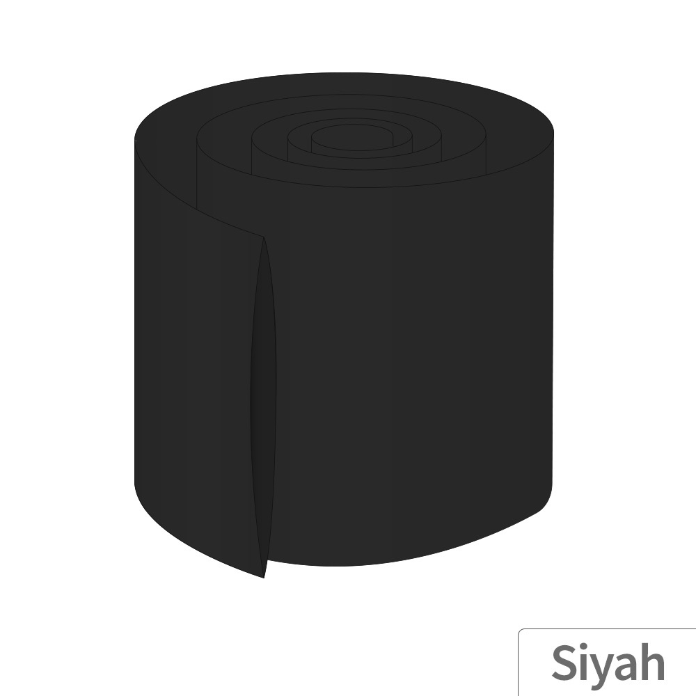 12M - 81mm PVC Heat Shrink Siyah - 10 Metre